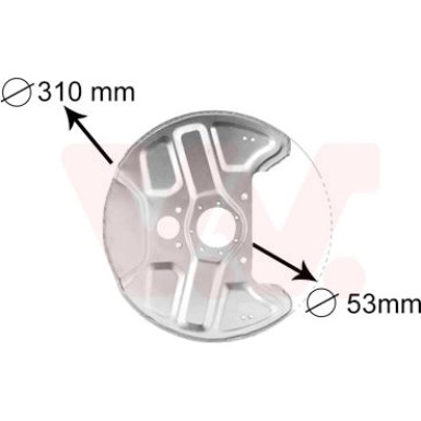 VAN WEZEL Spritzblech, Bremsscheibe | 5994372