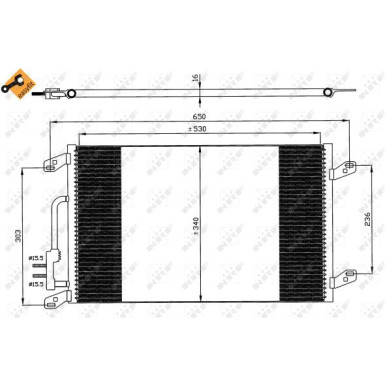 Kondensator, Klimaanlage EASY FIT 35615