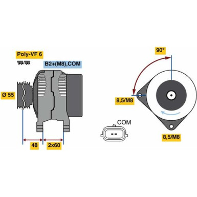 Lichtmaschine | DACIA,RENAULT | 0 986 080 410