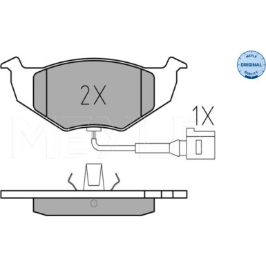 Bremsbelagsatz Vw P. Polo 01- Mit Sensor | 025 218 6817/W