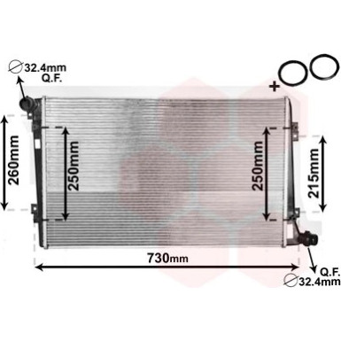 VAN WEZEL Kühler, Motorkühlung 58002255