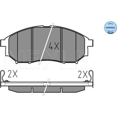 Bremsbelagsatz Nissan P. Navara/Pathfinder 05- Mit Sensor | 025 236 9816/W