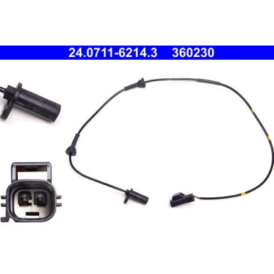 ATE ABS Sensor | 24.0711-6214.3