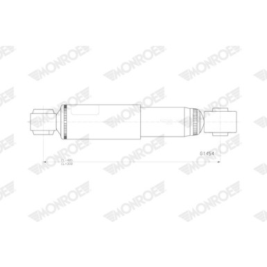 MONROE ORIGINAL HA li/re | NISSAN NV 200 10 | G1454