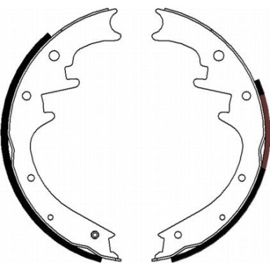 91069700 Bremsbackensatz 91069700 Bremsbackensatz