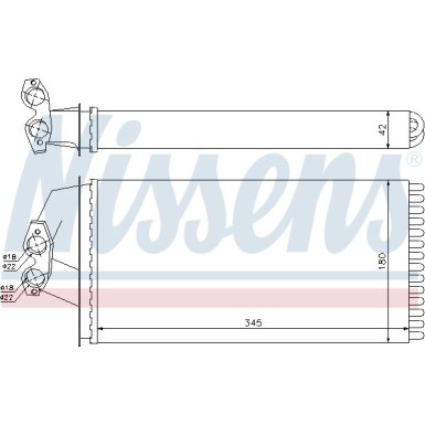Heizkühler PKW | MERCEDES VITO/V-KLASSE 96-03 | 72036