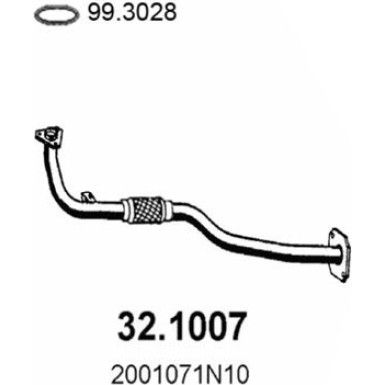 Abgasrohr | NISSAN Primera 90 | 32.1007