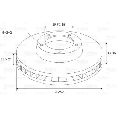 VALEO Bremsscheibe 186778