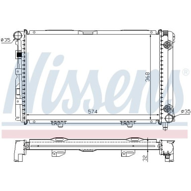 Wasserkühler PKW | MERCEDES W201 | 62670A