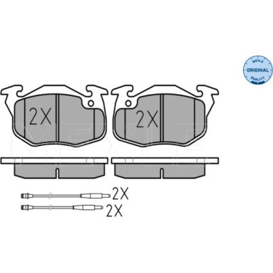 Bremsbelagsatz Citroen P. Saxo 96-03 Mit Sensor | 025 209 0618/W