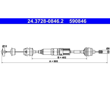 ATE Kupplungsseil ATE Kupplungsseil