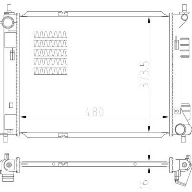 NRF Motorkühler | 59315