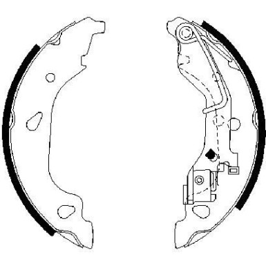 0 986 487 596 Bremsbackensatz