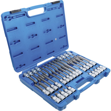 BGS Bit-Einsatz-Satz | Antrieb Innenvierkant 12,5 mm (1/2"""") | TPS-Profil (für Torx Plus) mit Bohrung TPS20 - TPS70 | 32-tlg | 5191