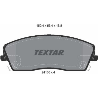 Bremsbelagsatz Chrysler P. 300C | 2416601