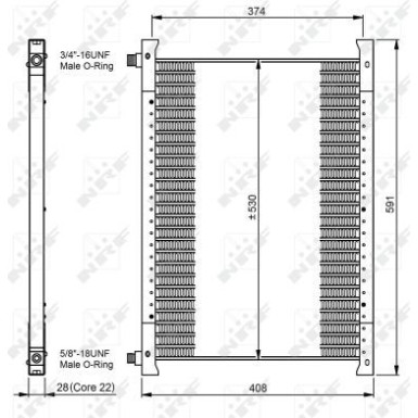 NRF Klimaanlagenkühler 35064 EASY FIT