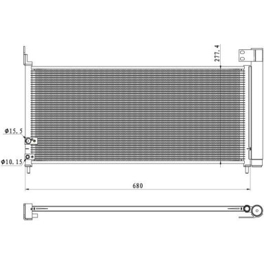 Kondensator, Klimaanlage EASY FIT 350423