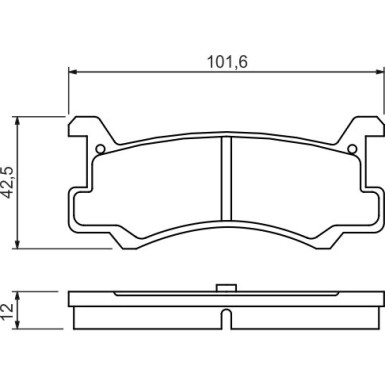Bremsklötze | MAZDA | 0 986 460 080