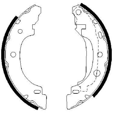 0 986 487 570 Bremsbackensatz 0 986 487 570 Bremsbackensatz