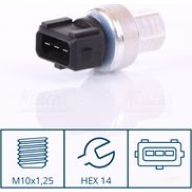 NISSENS Druckschalter, Klimaanlage 301067 FIRST FIT