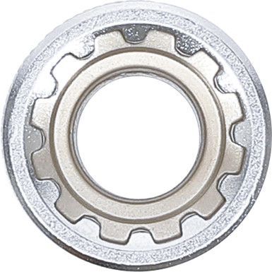 BGS Steckschlüssel-Einsatz Gear Lock | Antrieb Innenvierkant 10 mm (3/8"""") | SW 13 mm | 10313