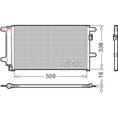 DENSO Kondensator, Klimaanlage DCN12007