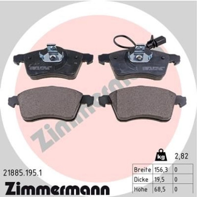 ZIMMERMANN Bremsbeläge