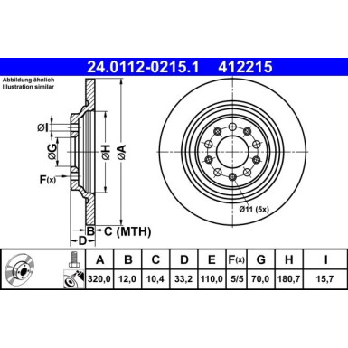 Bremsscheibe | 24.0112-0215.1