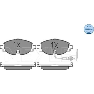 Bremsbelagsatz Vw P. Golf Vii/A3/Octavia/Leon 12 | 252568320