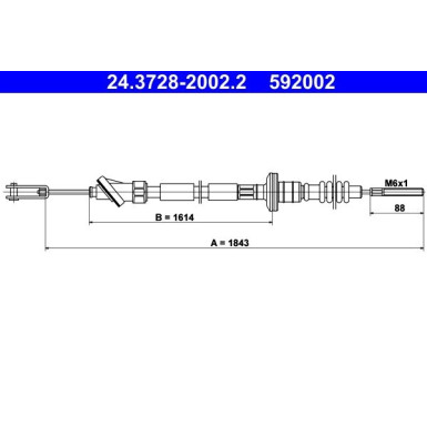ATE Kupplungsseil ATE Kupplungsseil