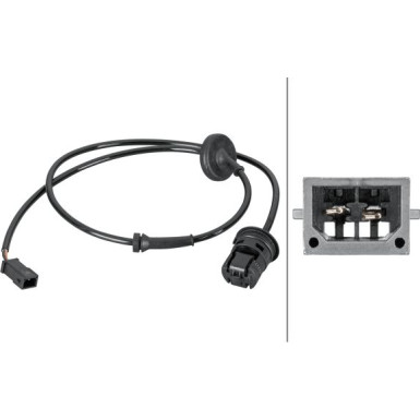 HELLA Sensor, Raddrehzahl HELLA Sensor, Raddrehzahl