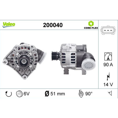VALEO Generator 200040 VALEO CORE-FLEX