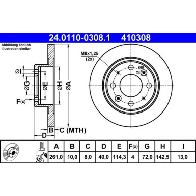 Bremsscheibe | 24.0110-0308.1