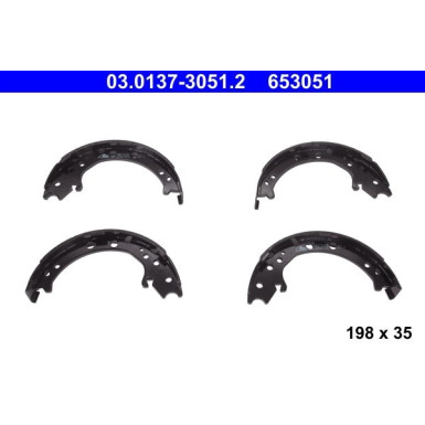 03.0137-3051.2 Bremsbackensatz, Feststellbremse 03.0137-3051.2 Bremsbackensatz, Feststellbremse