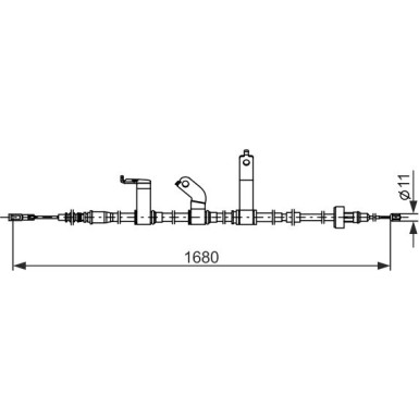 Handbremsseil | HYUNDAI Accent KIA 10 | 1987482849