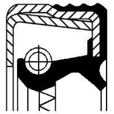 12014741B Wellendichtring, Differential