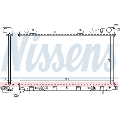Wasserkühler PKW | SUBARU FORESTER 2,0 AUT 02 | 67712