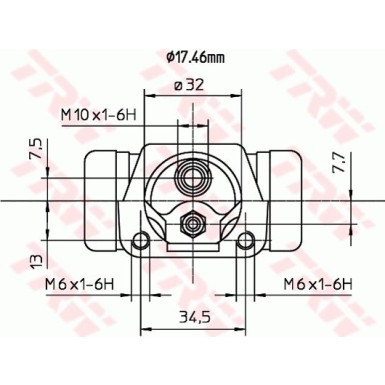 TRW Bremsrolle BWC187