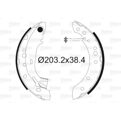 VALEO Bremsbacken | 562997