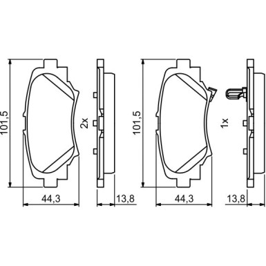 Bremsklötze HA | MAZDA 3 13 | 0 986 494 803 Bremsklötze HA | MAZDA 3 13 | 0 986 494 803