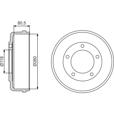 Bremstrommel | FORD | 0 986 477 203 Bremstrommel | FORD | 0 986 477 203