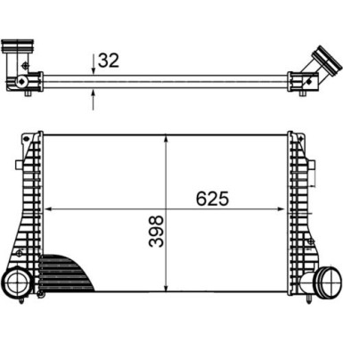 MAHLE Ladeluftkühler CI 482 000S