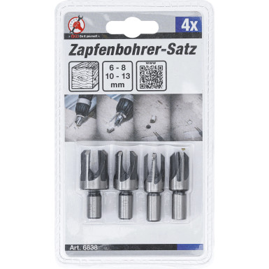 BGS Zapfenbohrer-Satz 6 - 10 - 13 - 16 mm 4-tlg BGS Do it yourself 6838