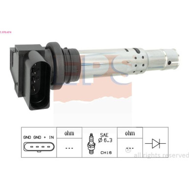 EPS Zündspule 1.970.474 OE Equivalent