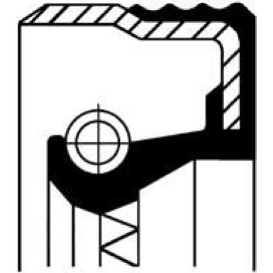 01031980B Wellendichtring, Differential