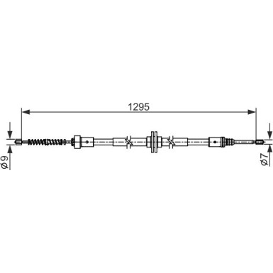 Handbremsseil li/re | SMART | 1987482558