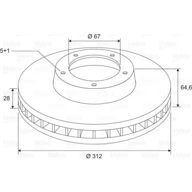 VALEO Bremsscheibe 197797