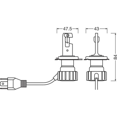 H4 NIGHT BREAKER LED SMART +330% StVZO-Konforme Werkstatt Profi-Set 2St. Osram | 64193DWNBSM