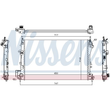 Wasserkühler PKW | OPEL Signum 1,8i, Vectra C 1,6/1,8 | 63024A