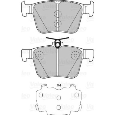 VALEO Bremsbeläge 601425